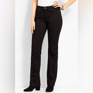 Talbots Black High Waist Black Bootcut Jeans with Curvy Fit Size 14